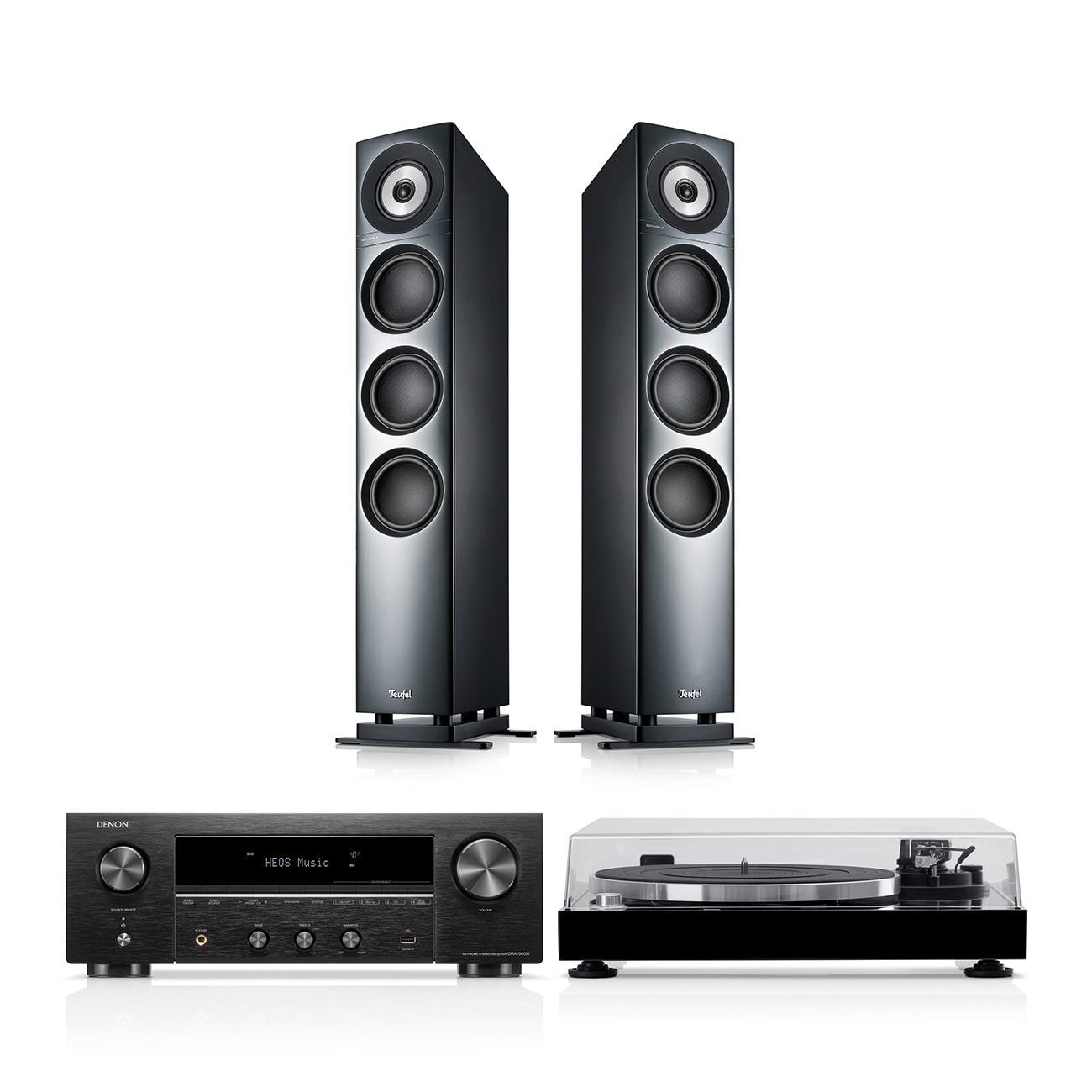 DEFINION 3 + DENON DRA-900H + DUAL DT 500