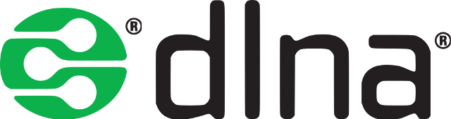 logotipo dlna como marca denominativa/imagen. Los servidores NAS también están certificados como dispositivos dlna