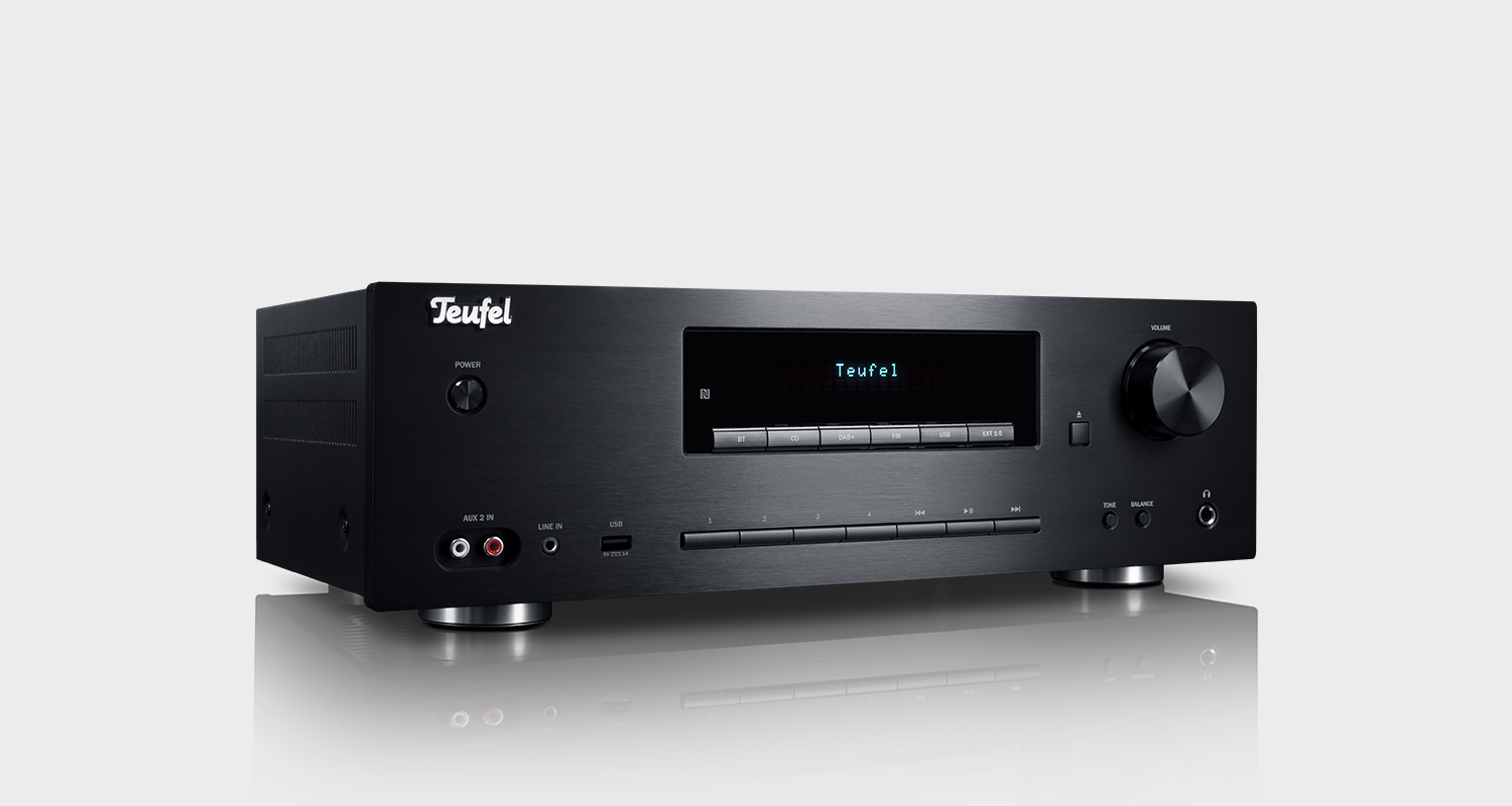 Ein schwarzer Verstärker.