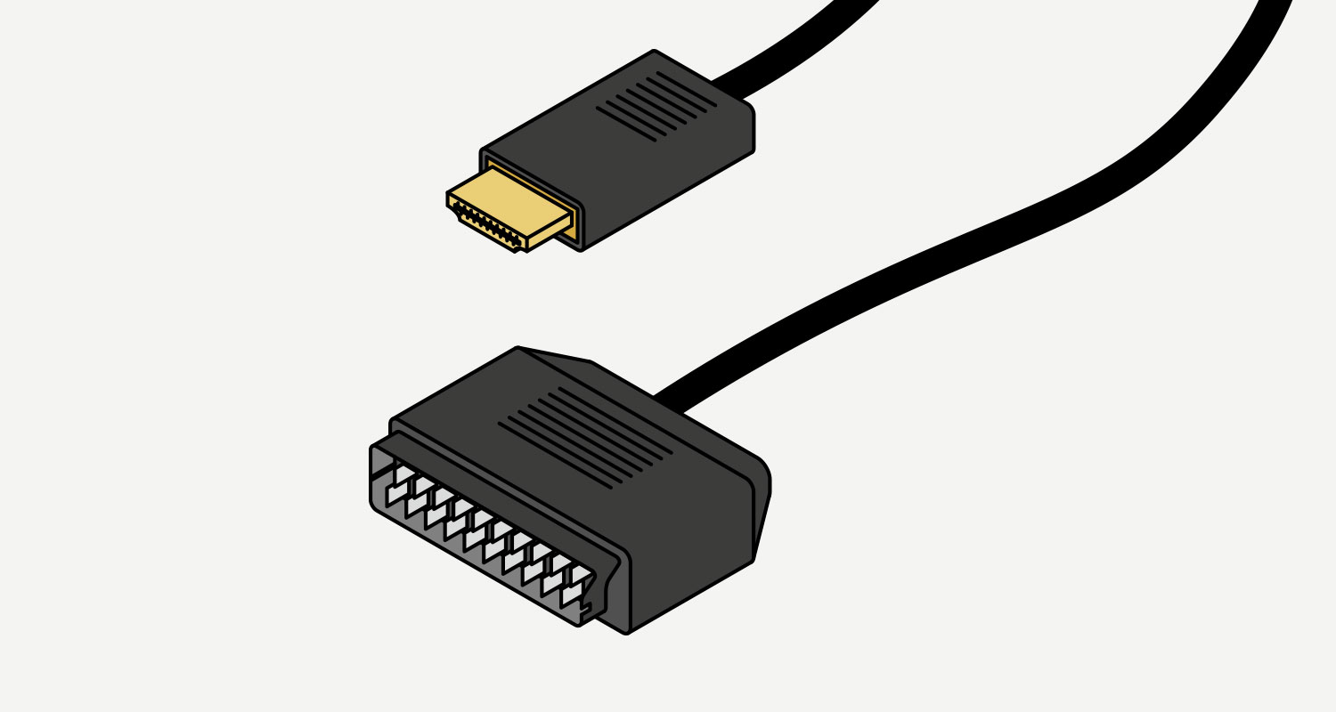 Cables y adaptadores de video HDMI con Euroconector para TV y Home